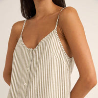 Romper - Rhythm Valley Stripe Adjustable Romper