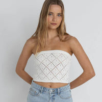 Top - Rhythm Islander Strapless Knit Top