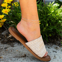 Anklet - Lotus and Luna Circles in the Sand Anklet