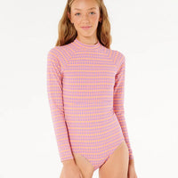 Girls Bathing Suit - Rip Curl Neon Isle Plaid Surfsuit (8-16)
