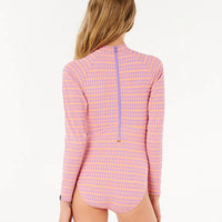 Girls Bathing Suit - Rip Curl Neon Isle Plaid Surfsuit (8-16)