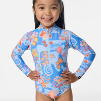 Girls Bathing Suit - Rip Curl Surf Magic UPF Long-sleeve Suit (1-8)