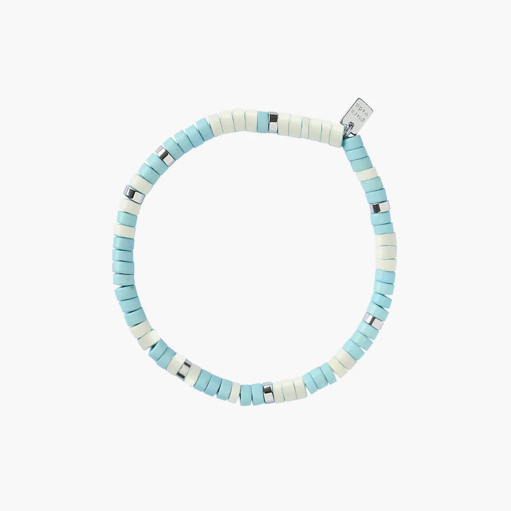 Bracelet - Pura Vida Disc Sealife Stretch Bracelet