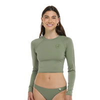 Ladies Rashguard - Body Glove Let It Be Crop Rashguard