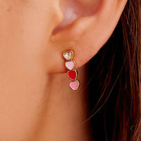 Earring - Pura Vida Smitten Heart Drop Earrings