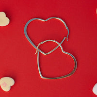 Earring - Pura Vida Oversized Heart Hoop Earrings