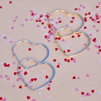 Earring - Pura Vida Oversized Heart Hoop Earrings