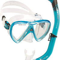 Mask / Snorkel Set Adult - Cressi Ikarus Mask / Orion Dry Snorkel Set