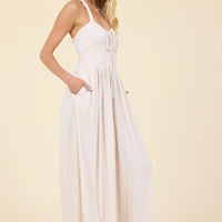 Jumpsuit - Surf Gypsy Island Ivory Crinkle Knit Jumpsuit