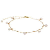 Anklet - Lotus and Luna Dew Drops Healing Anklet