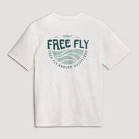 Mens Tee - Free Fly Blue Edge Pocket tee