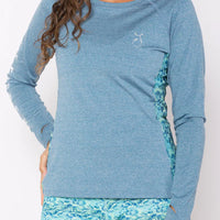 Ladies Sun Shirt - Reel Skipper Vented Performance Long Sleeve Top