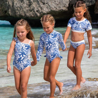 Girls Bathing Suit - Shade Critters Tiki Tides Girls Long Sleeve One piece 18m - 10