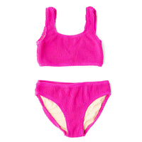 Girls Bathing Suit - Shade Critters Cropped Short Sleeve 2pc Swimsuit