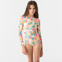 Girls Bathing Suit - O'Neill Girls Lisbon Geo Twist Back Surf Suit