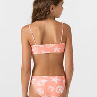 Girls Bathing Suit - O'Neill Girls Sandy Seashells Square Neck Bralette Set