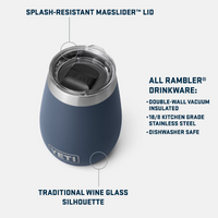 Beer and Barware - 10oz Wine Tumbler with Magslider Lid *