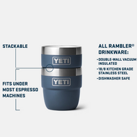 Coffee and Mugs - 4 oz Stackable Espresso Cups