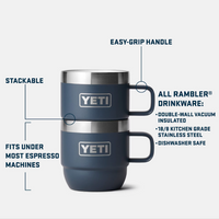 Coffee and Mugs - 6 oz Stackable Mugs