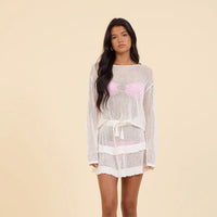 Skirt - Surf Gypsy Mesh Knit Mini Skirt