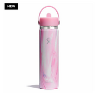 Wide Mouth Bottle - 24oz With Flex Straw Cap