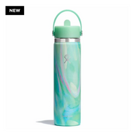 Wide Mouth Bottle - 24oz With Flex Straw Cap