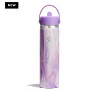 Wide Mouth Bottle - 24oz With Flex Straw Cap