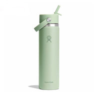 Wide Mouth Bottle - 24oz With Flex Straw Cap