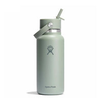 Wide Mouth Bottle - 32oz With Flex Straw Cap