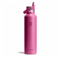 Standard Mouth Bottle - 24oz With Flex Straw Cap