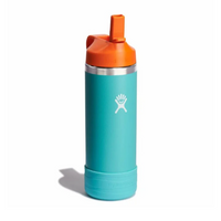 Wide Mouth Bottle - 18oz Kids With Flex Straw Cap