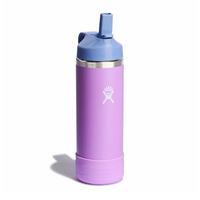 Wide Mouth Bottle - 18oz Kids With Flex Straw Cap