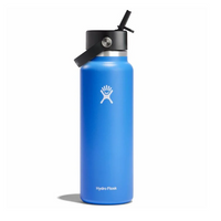 Wide Mouth Bottle - 40oz With Flex Straw Cap
