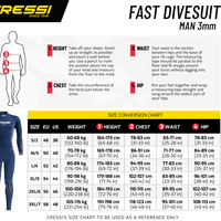 Wetsuit - Men's Cressi Fast 3 mm Wetsuit