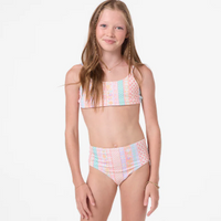 Girls Bathing Suit - O'Neill Girls Bali Floral Revo Tie Back Bralette Set