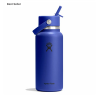 Wide Mouth Bottle - 32oz With Flex Straw Cap
