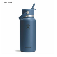 Wide Mouth Bottle - 32oz With Flex Straw Cap