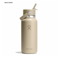 Wide Mouth Bottle - 32oz With Flex Straw Cap