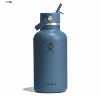 Wide mouth Bottle - 64oz With Flex Straw Cap
