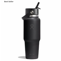 Travel Bottle With Flex Straw Cap - 32oz