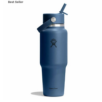 Travel Bottle With Flex Straw Cap - 32oz