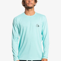 Mens Sun Shirt - Quiksilver Heritage Heather Long Sleeve UPF 50 Surf Tee