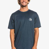Mens Sun Shirt - Quiksilver Heritage Heather Short Sleeve UPF 50 Surf Tee