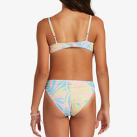 Girls Bathing Suit - Roxy Girls 7-16 Palms Color Bikini Set