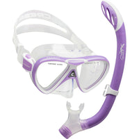 Mask / Snorkel Set Youth - Cressi Pegaso Mask /  Iguana Semi Dry Snorkel Set