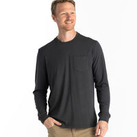 Mens Tee - Free Fly Bamboo Flex Long Sleeve Pocket Tee
