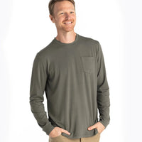 Mens Tee - Free Fly Bamboo Flex Long Sleeve Pocket Tee