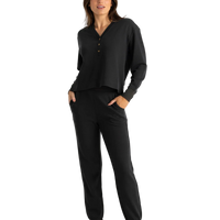 Ladies Jogger - Free Fly Waffle Jogger