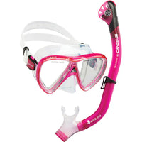Mask / Snorkel Set Adult - Cressi Ikarus Mask / Orion Dry Snorkel Set