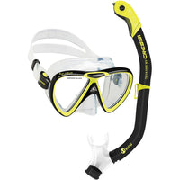 Mask / Snorkel Set Adult - Cressi Ikarus Mask / Orion Semi-Dry Snorkel Set